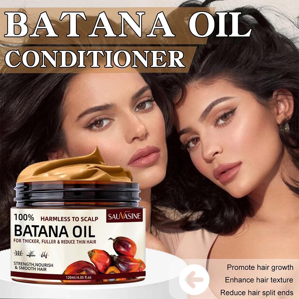 100% Pure Batana Oil Hair Conditioner Natural Hair Treatment Oil for Treating Hair Loss Anti-Breakage Hair