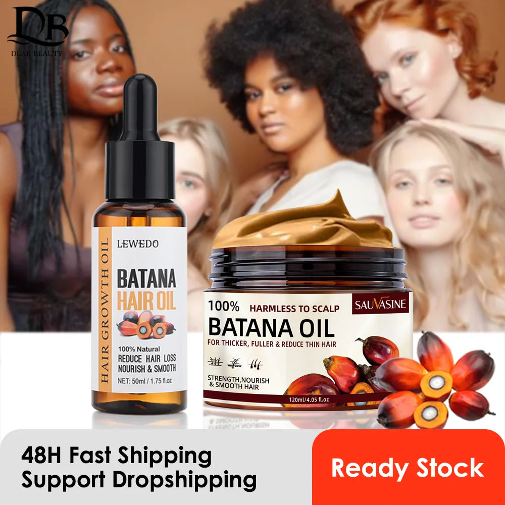 100% Pure Batana Oil Hair Conditioner Natural Hair Treatment Oil for Treating Hair Loss Anti-Breakage Hair