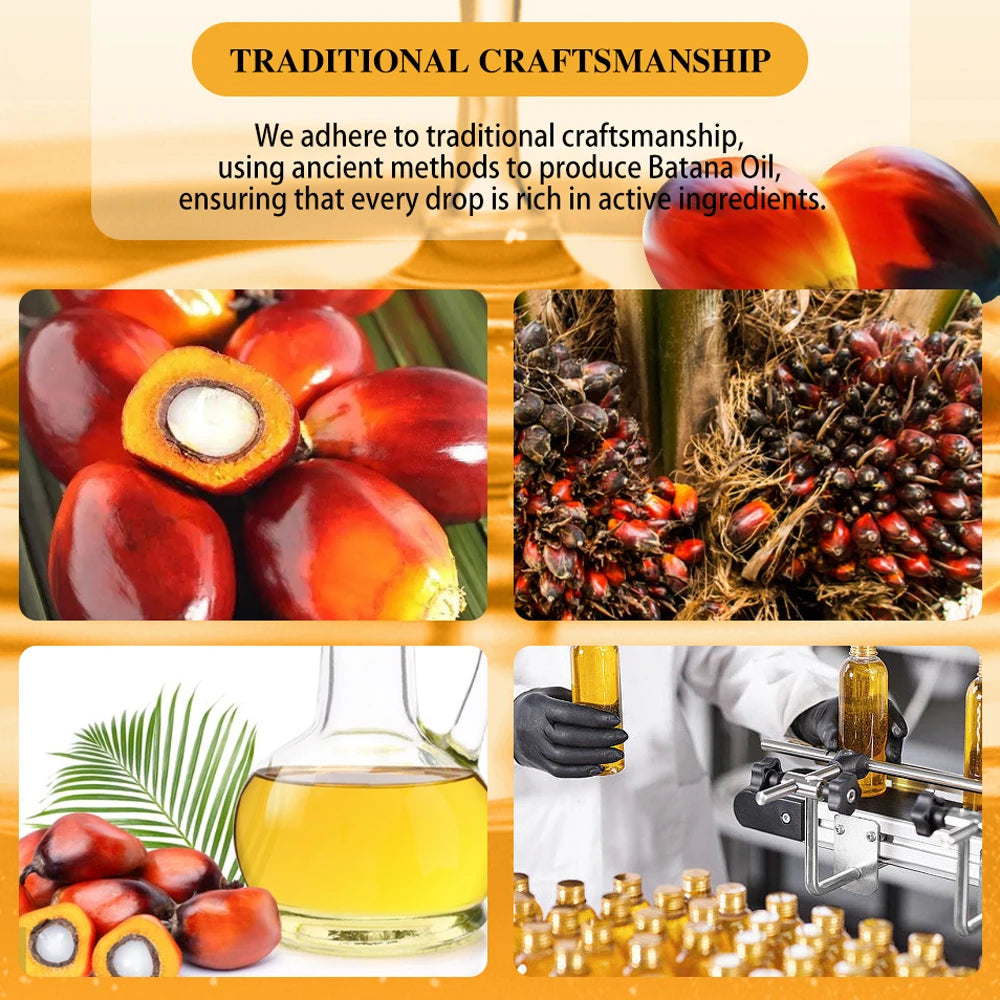 100% Pure Batana Oil Hair Conditioner Natural Hair Treatment Oil for Treating Hair Loss Anti-Breakage Hair