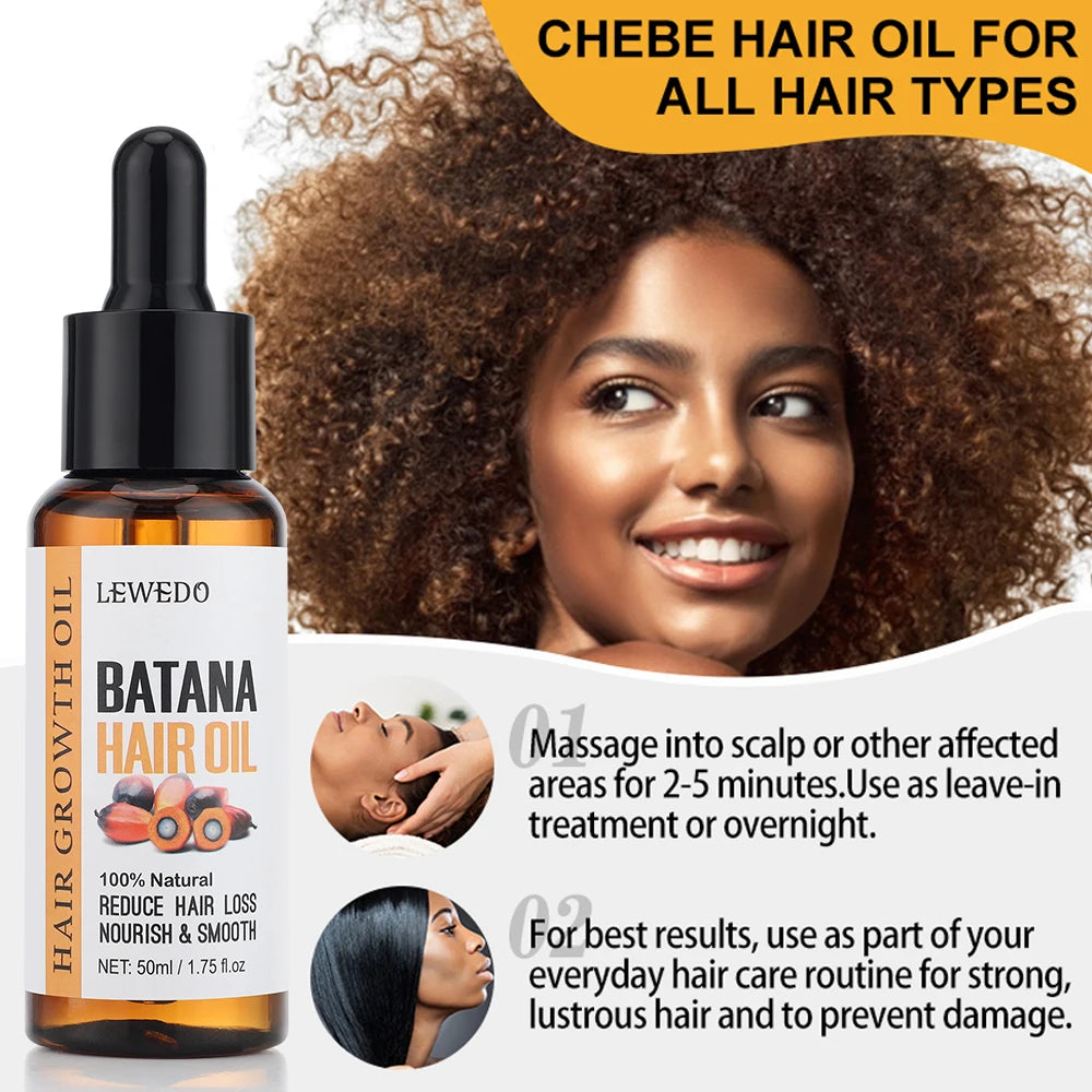 100% Pure Batana Oil Hair Conditioner Natural Hair Treatment Oil for Treating Hair Loss Anti-Breakage Hair