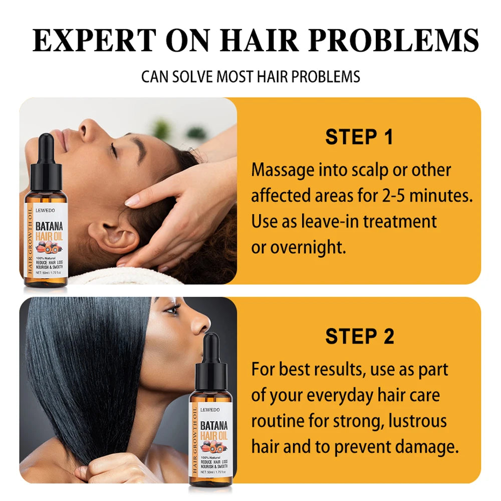 100% Pure Batana Oil Hair Conditioner Natural Hair Treatment Oil for Treating Hair Loss Anti-Breakage Hair